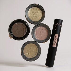 Yves Rocher Eyeshadow Trio with Mascara - Brown, Gold, Cream New